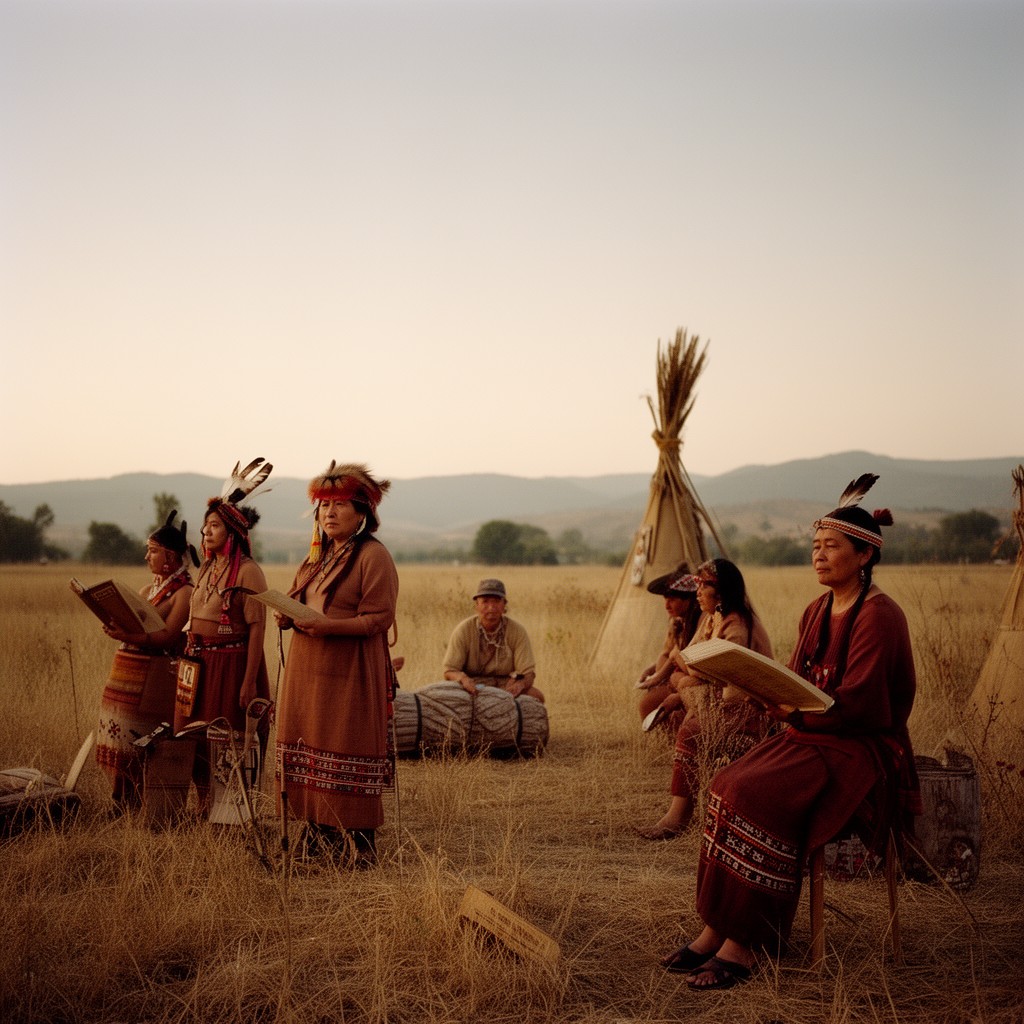 AI-generated illustration of Plains Miwok