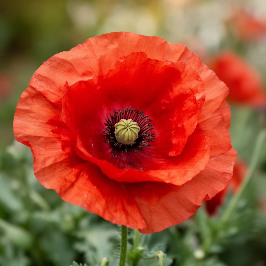 AI-generated illustration of Papaver somniferum