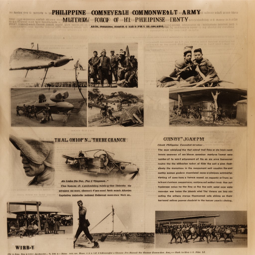 AI-generated illustration of Philippine Commonwealth Army