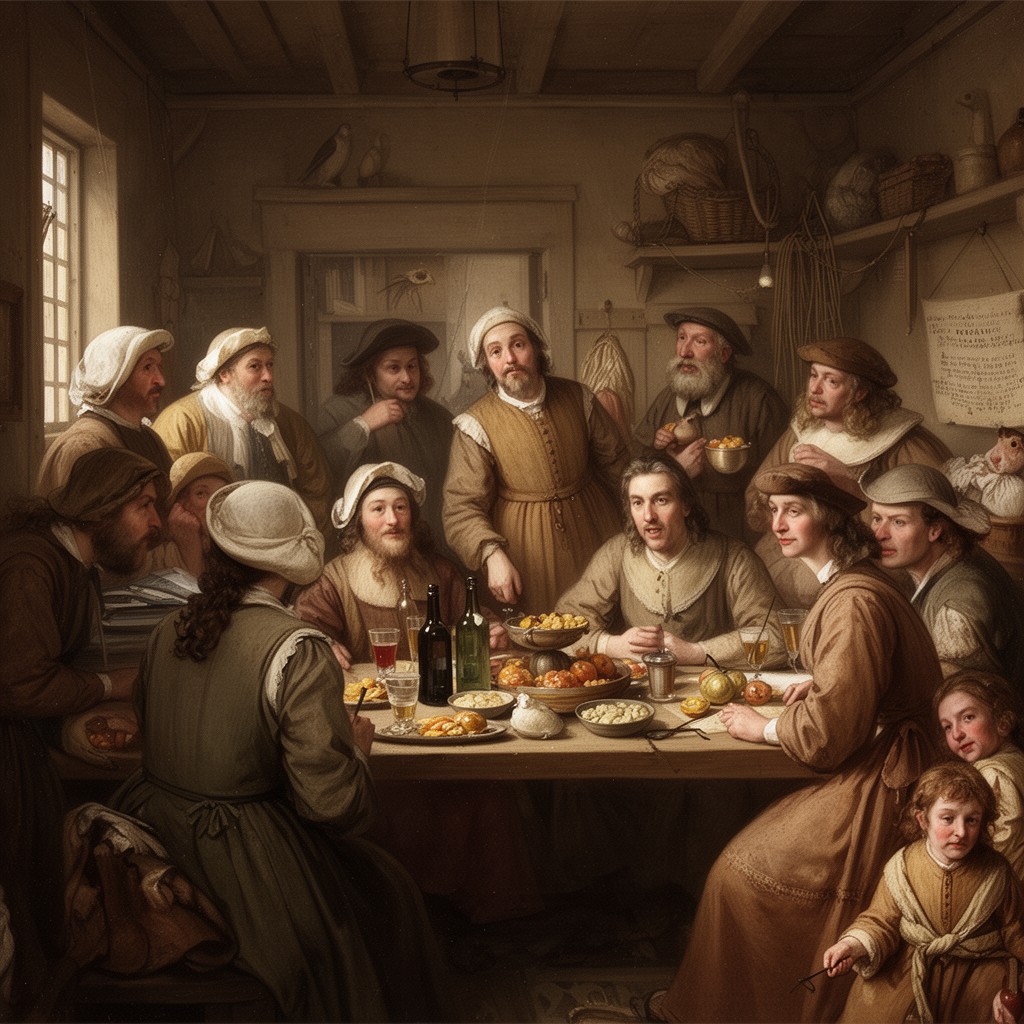 AI-generated illustration of Pilgrims