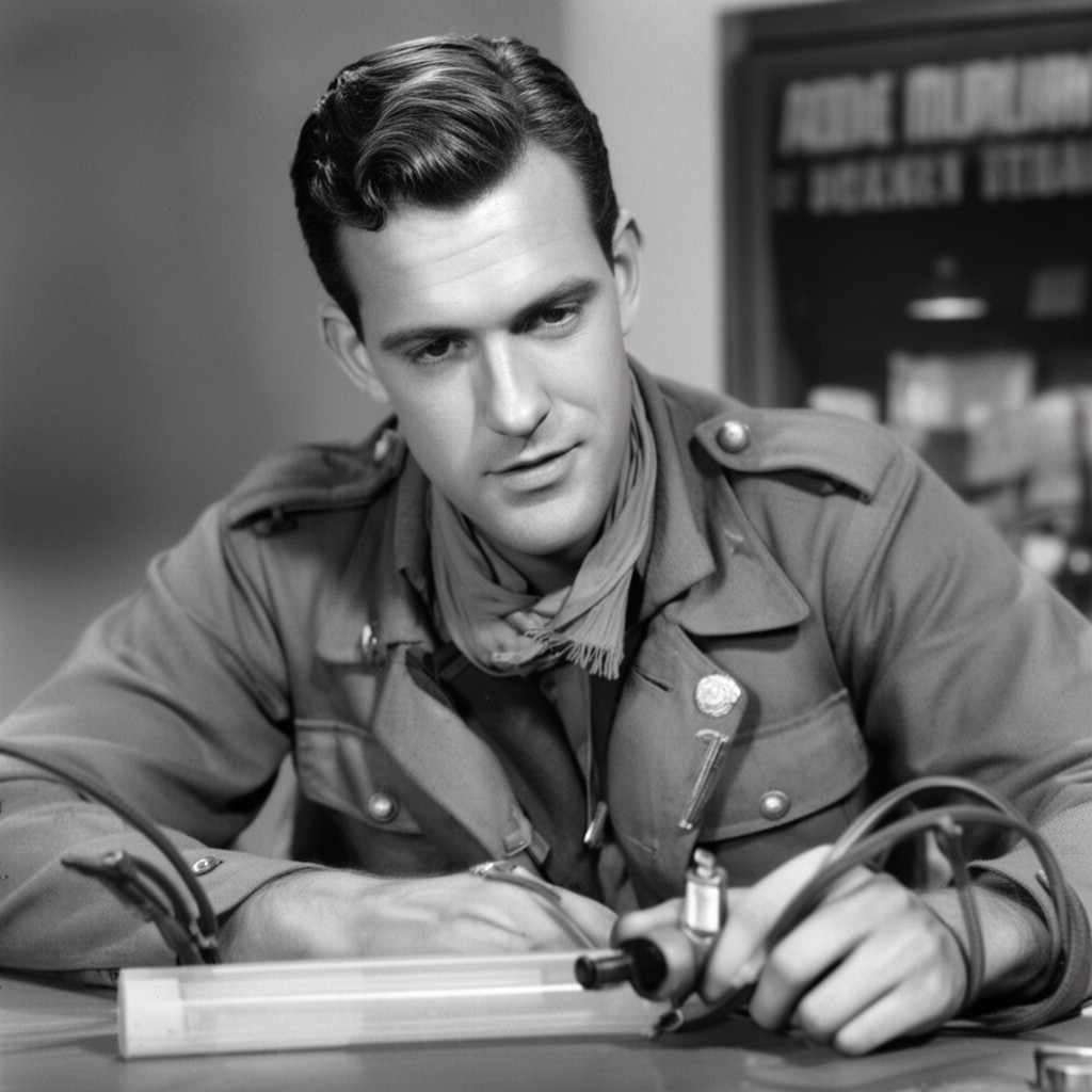 AI-generated illustration of Audie Murphy