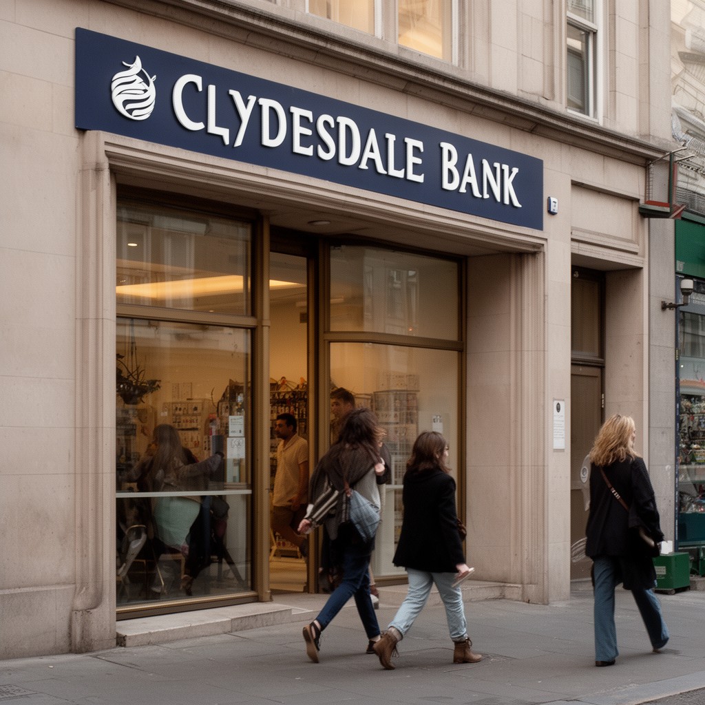 AI-generated illustration of Clydesdale Bank