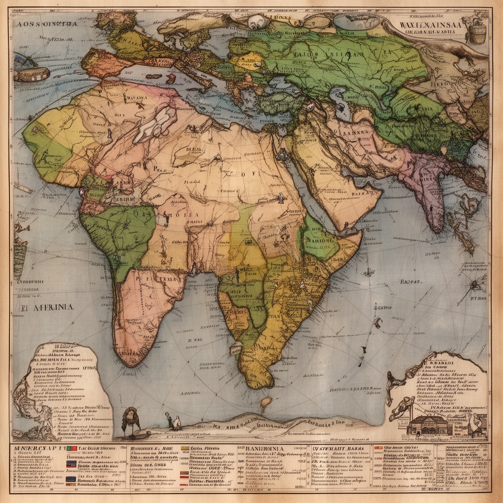AI-generated illustration of Scramble for Africa