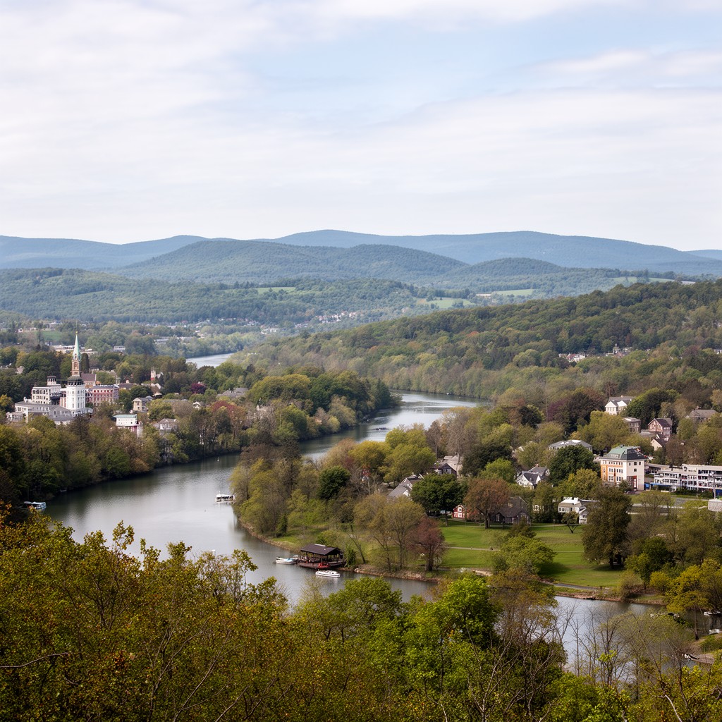 AI-generated illustration of Pioneer Valley