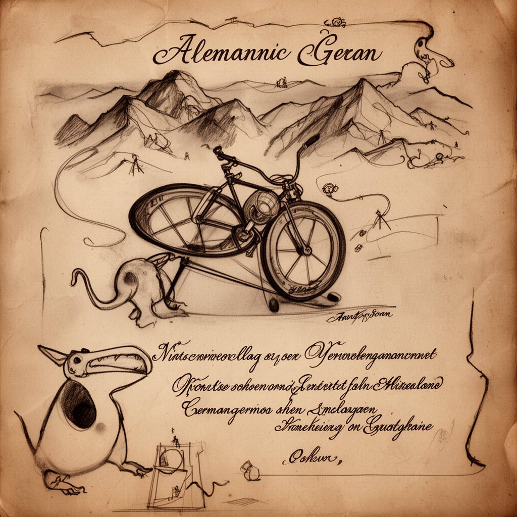 AI-generated illustration of Alemannic German
