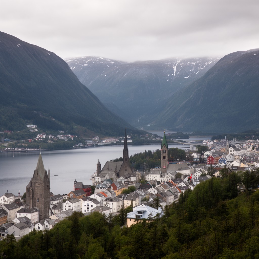 AI-generated illustration of Trøndelag