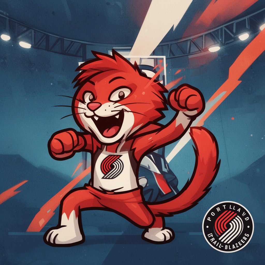 AI-generated illustration of Blaze the Trail Cat