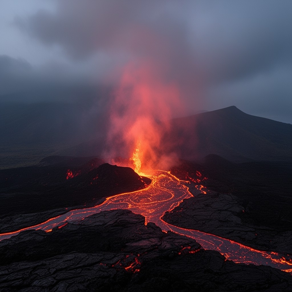 AI-generated illustration of Kīlauea