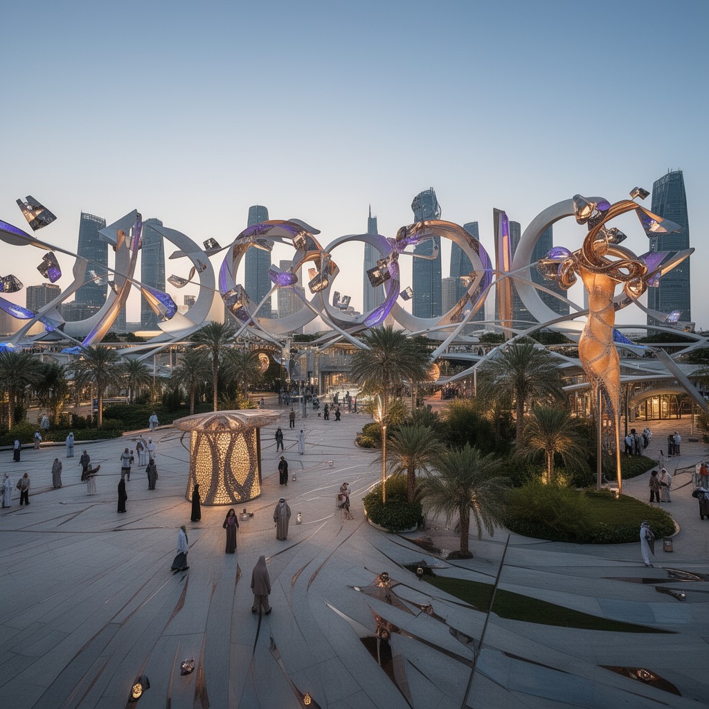 AI-generated illustration of Expo 2020