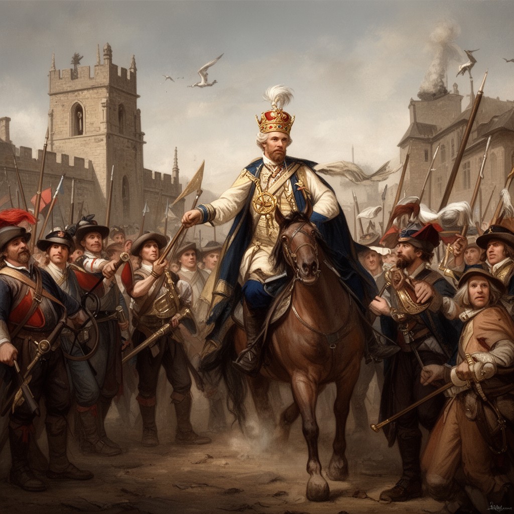 AI-generated illustration of Royalists