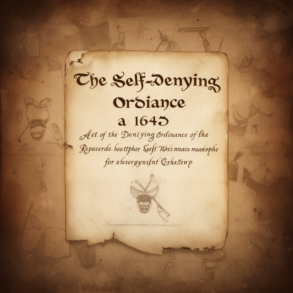AI-generated illustration of Self-Denying Ordinance