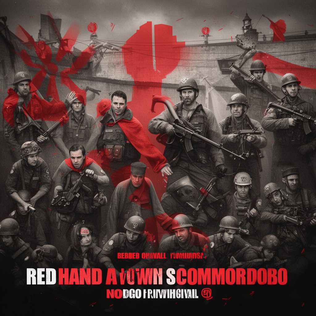 AI-generated illustration of Red Hand Commando