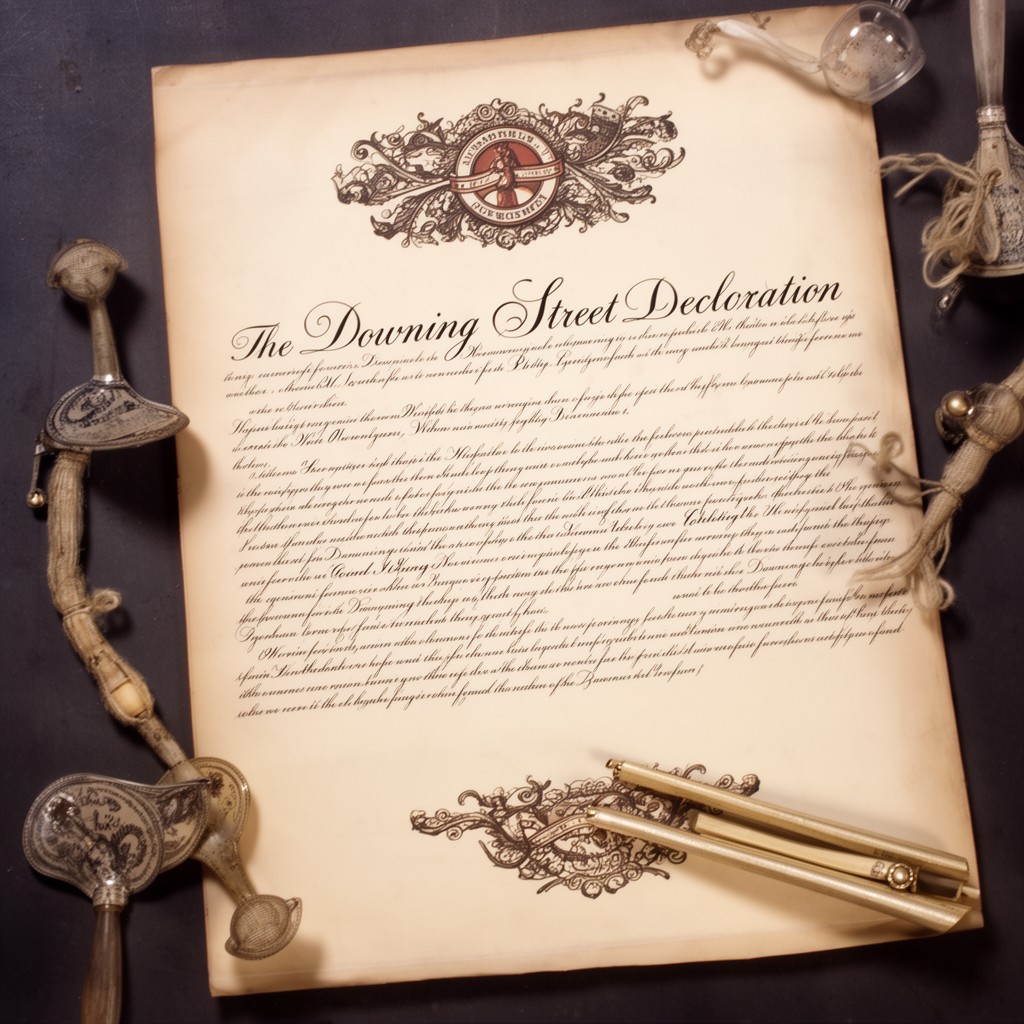 AI-generated illustration of Downing Street Declaration