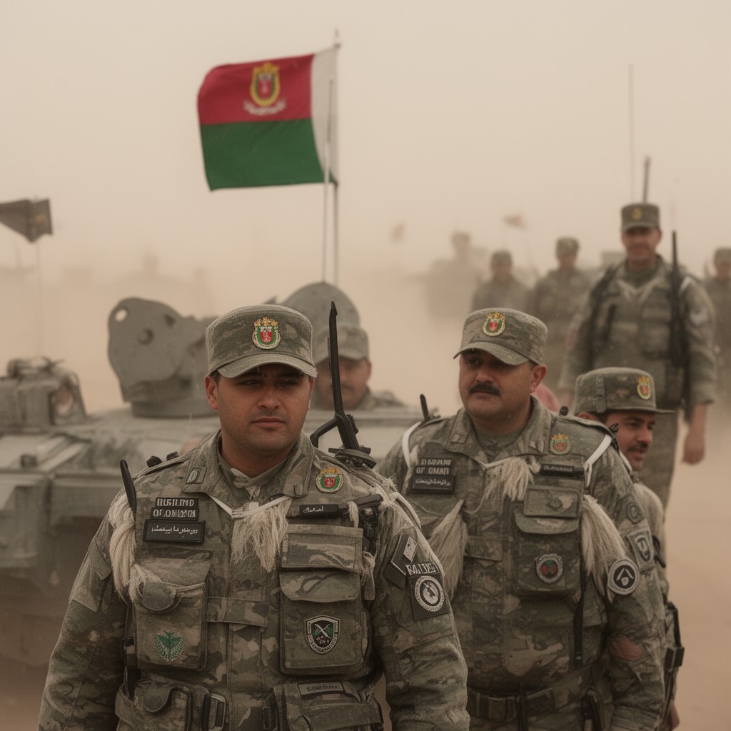AI-generated illustration of Royal Army of Oman