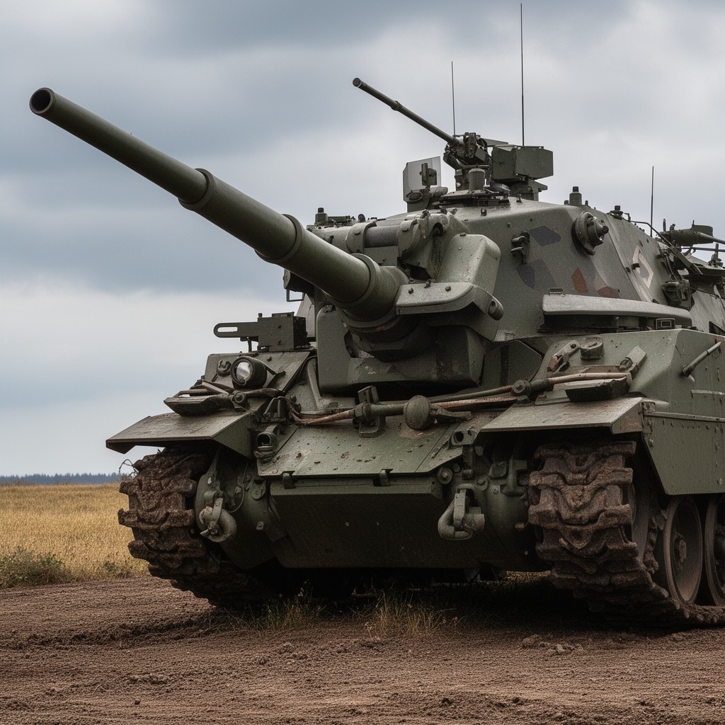 AI-generated illustration of Bofors (as an arms manufacturer)