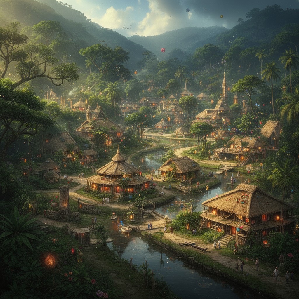 AI-generated illustration of Macondo