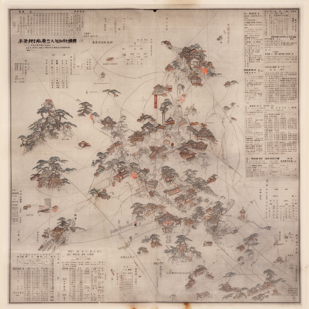 AI-generated illustration of Kansai region