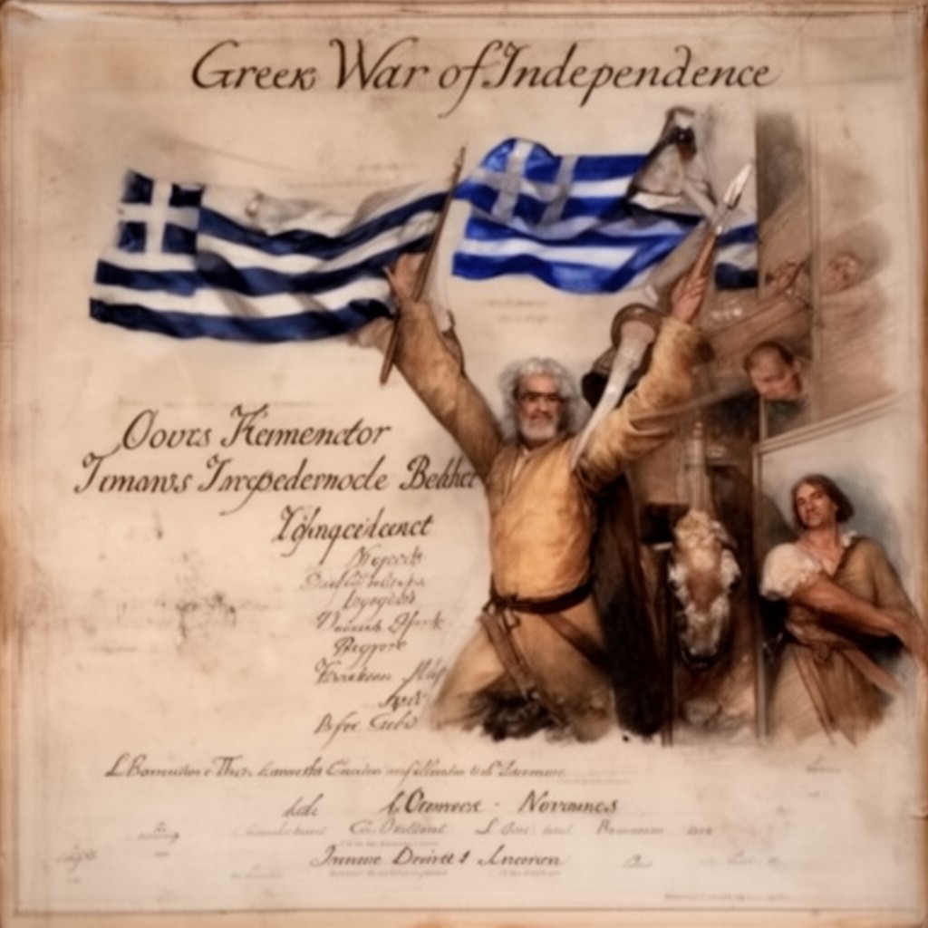 AI-generated illustration of Greek War of Independence