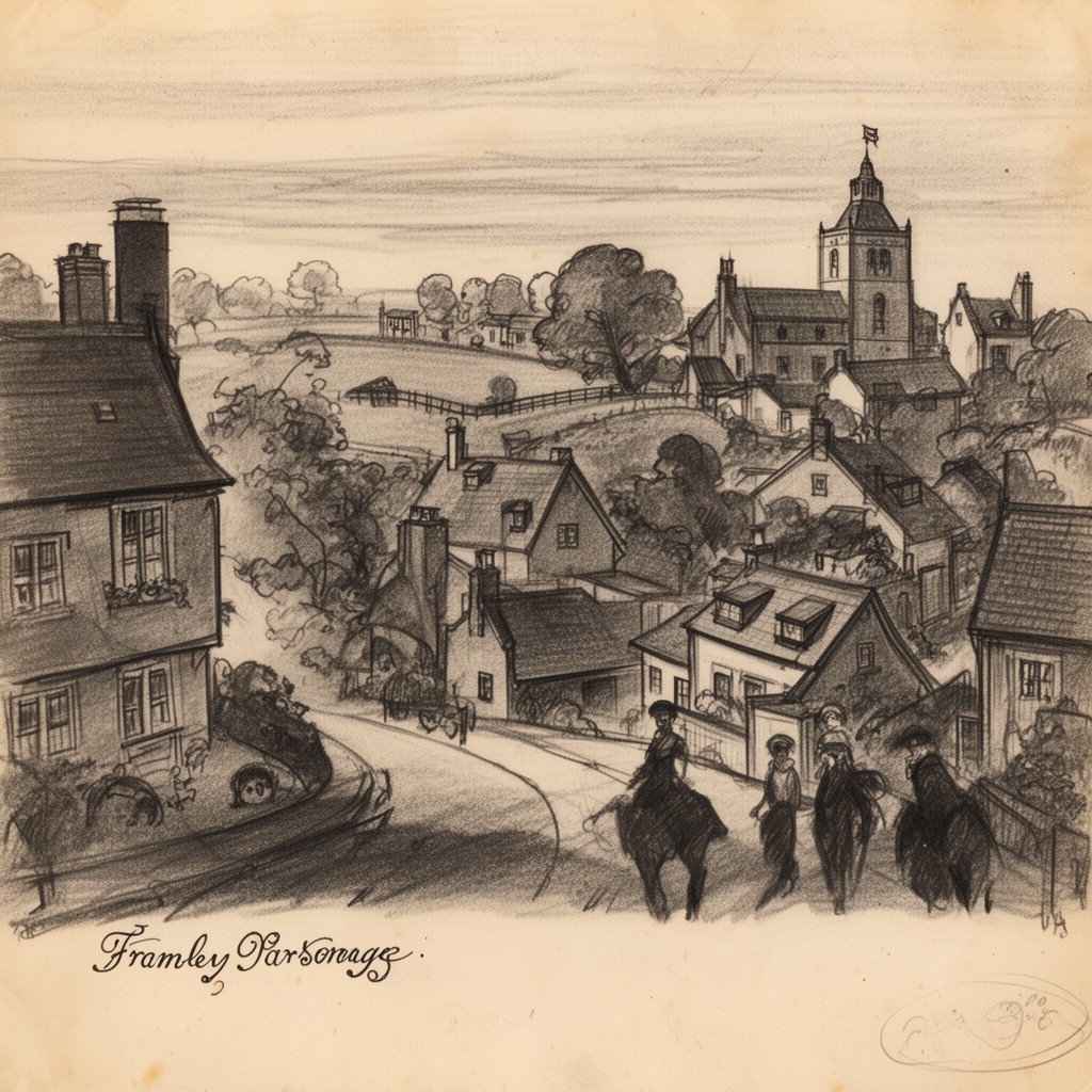 AI-generated illustration of Framley Parsonage