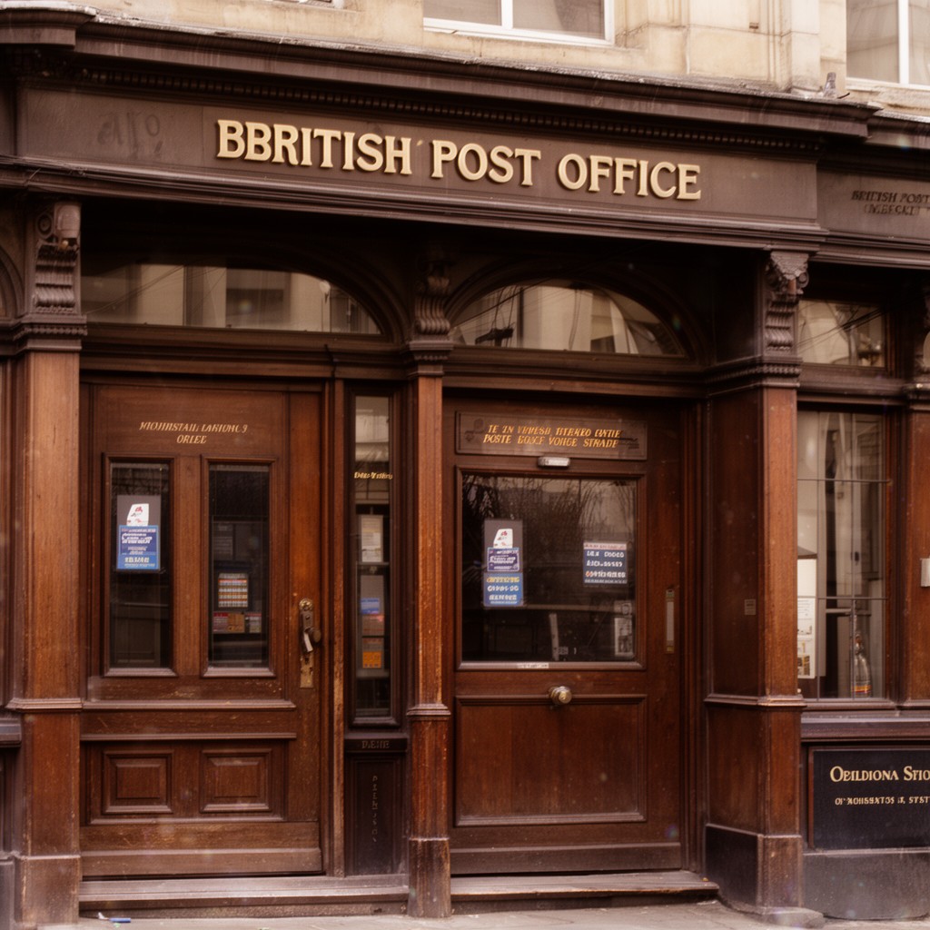 AI-generated illustration of British Post Office
