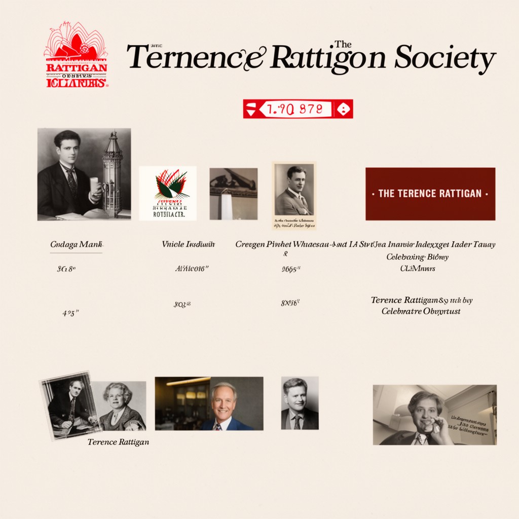 AI-generated illustration of The Terence Rattigan Society