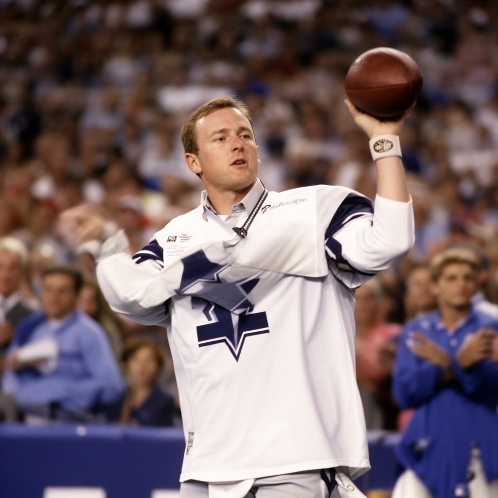 AI-generated illustration of Troy Aikman