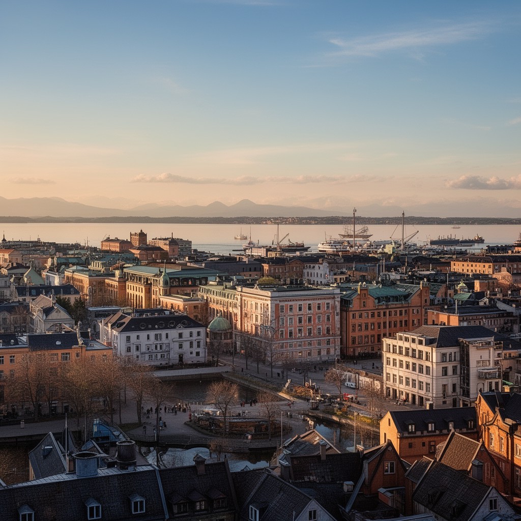 AI-generated illustration of Gothenburg