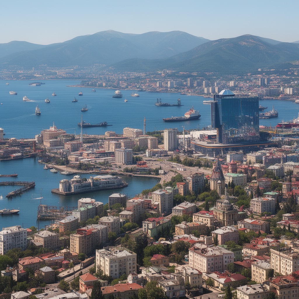 AI-generated illustration of Vladivostok