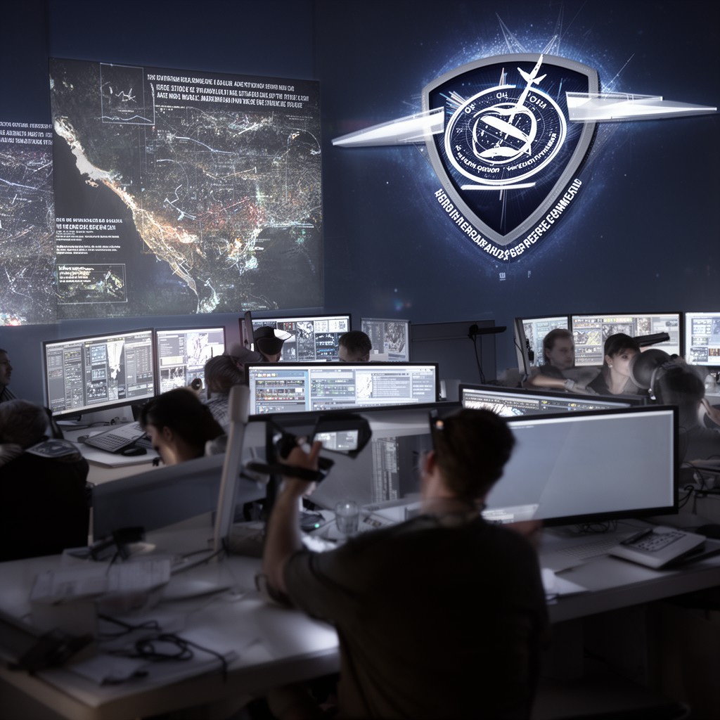 AI-generated illustration of North American Aerospace Defense Command
