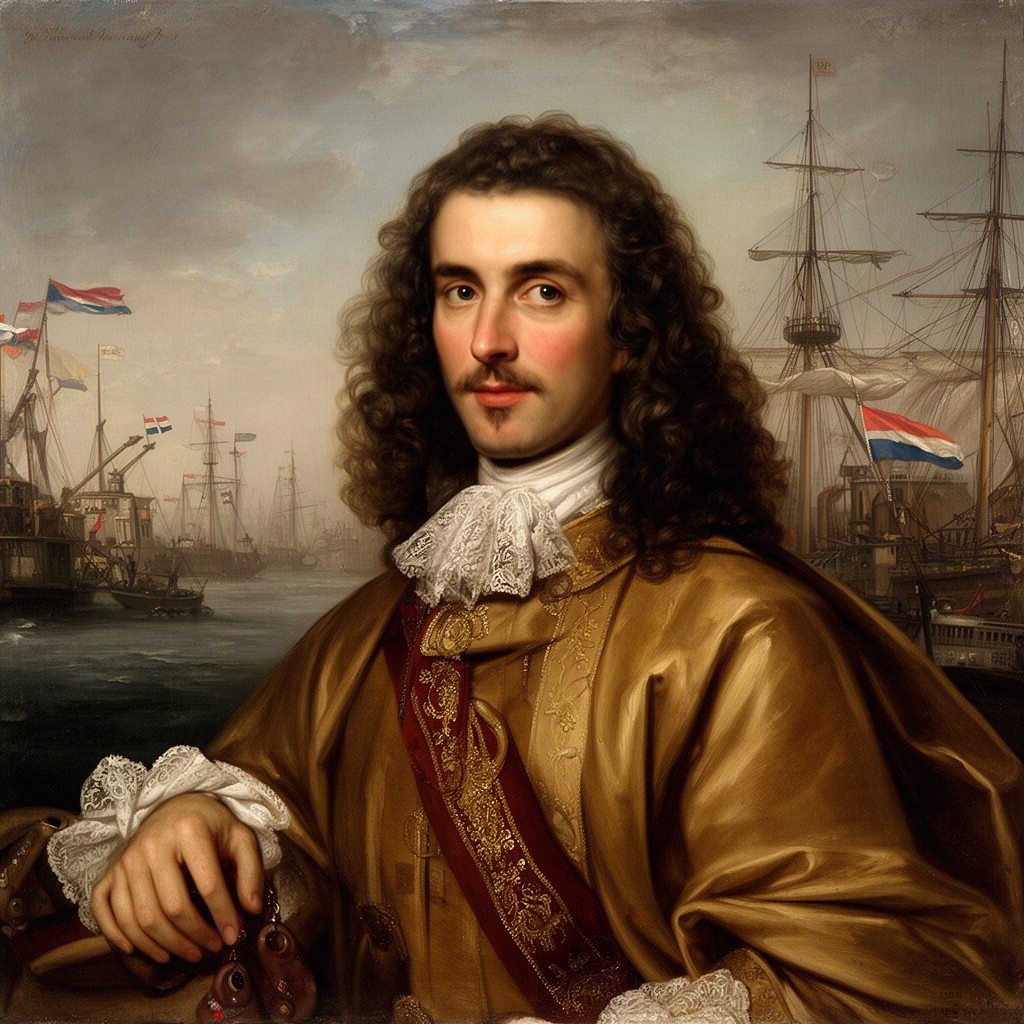 AI-generated illustration of Michiel de Ruyter