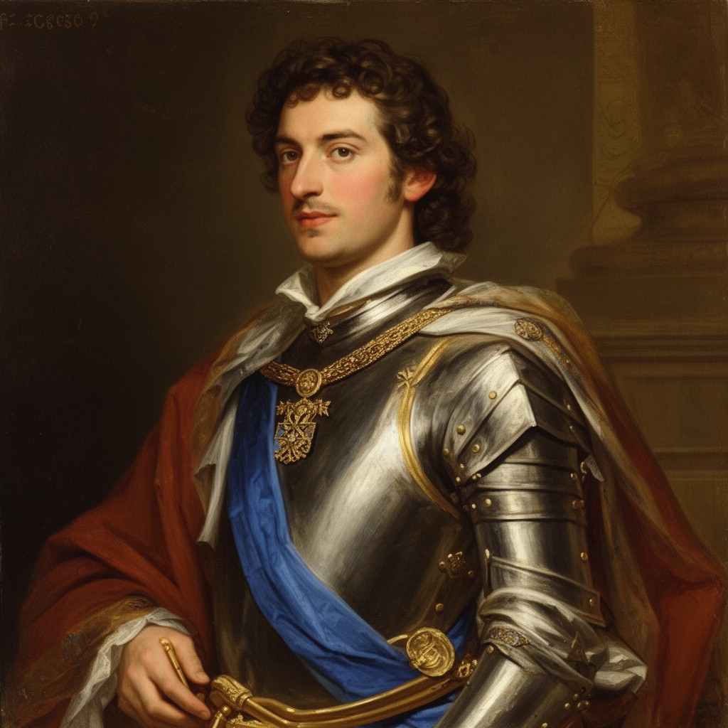 AI-generated illustration of Eugene Maurice, Count of Soissons