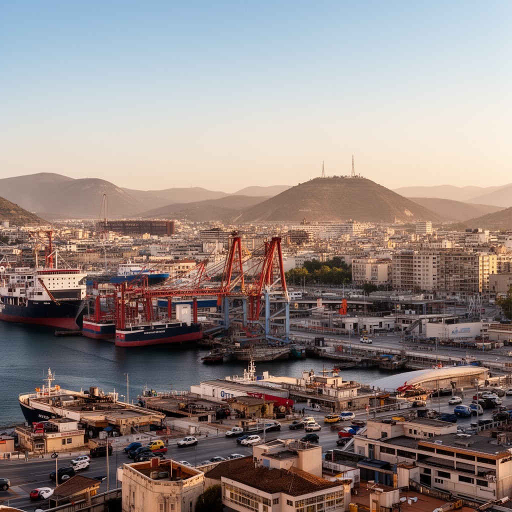 AI-generated illustration of Piraeus