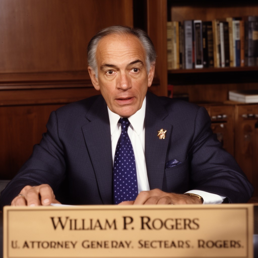 AI-generated illustration of William P. Rogers