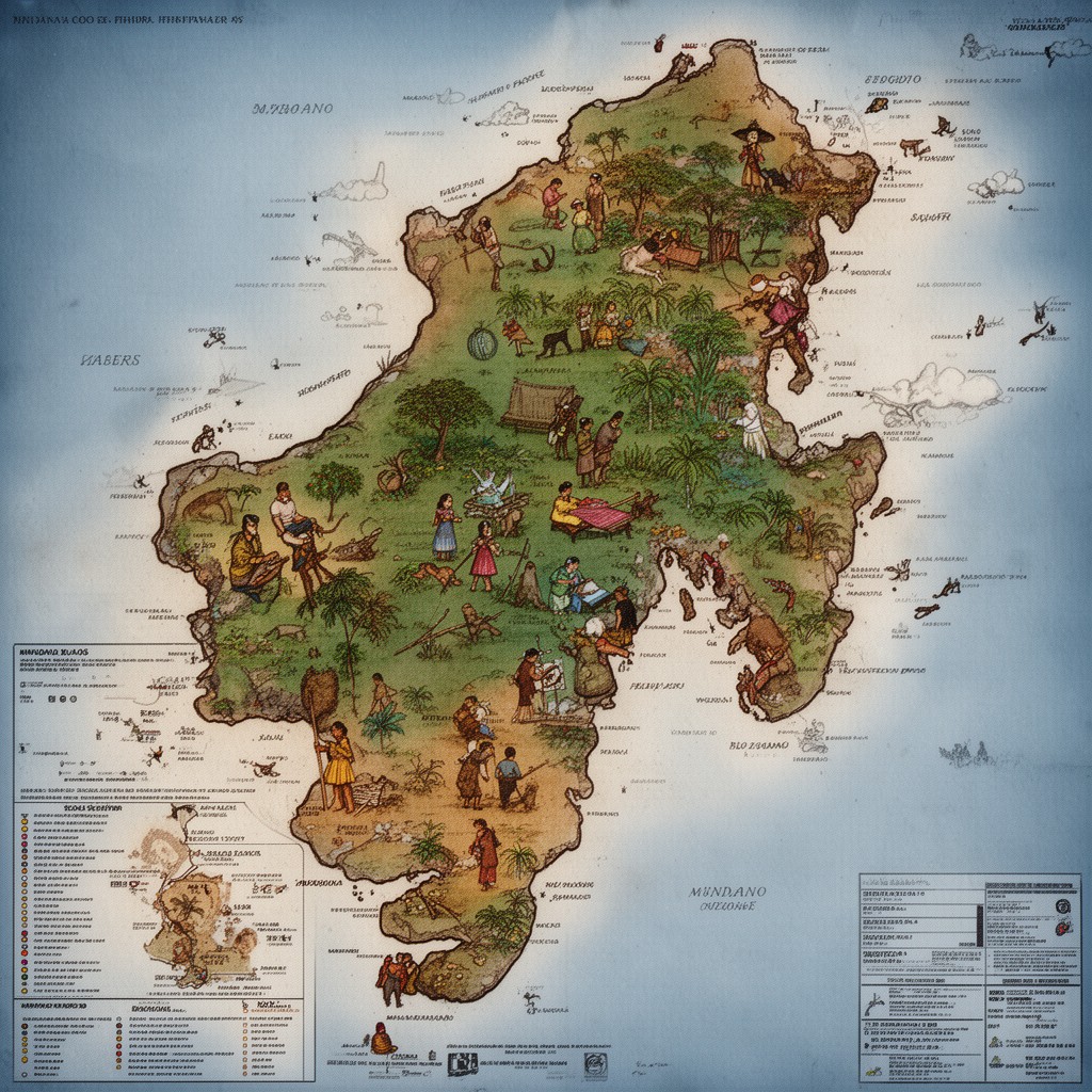 AI-generated illustration of Mindanao