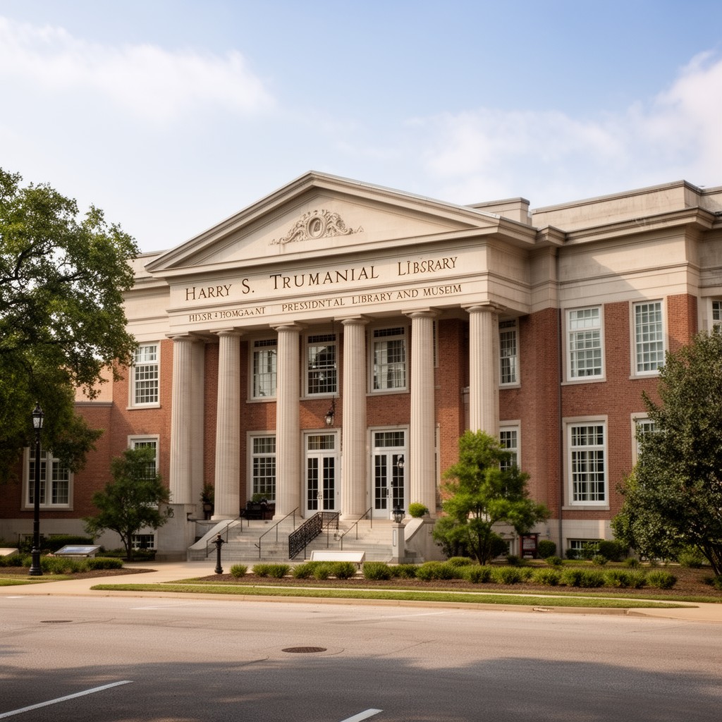 AI-generated illustration of Harry S. Truman Presidential Library and Museum