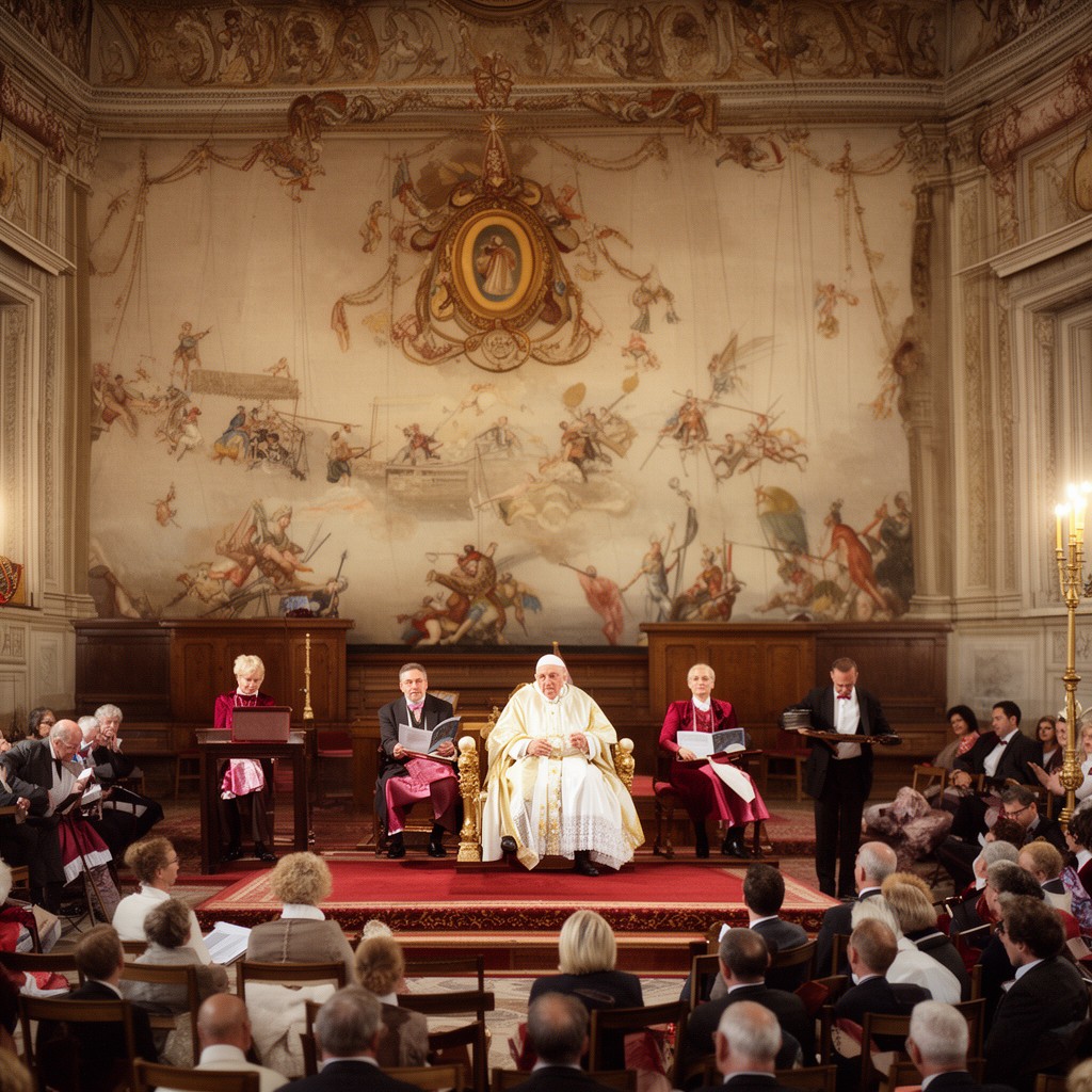 AI-generated illustration of Prefecture of the Papal Household