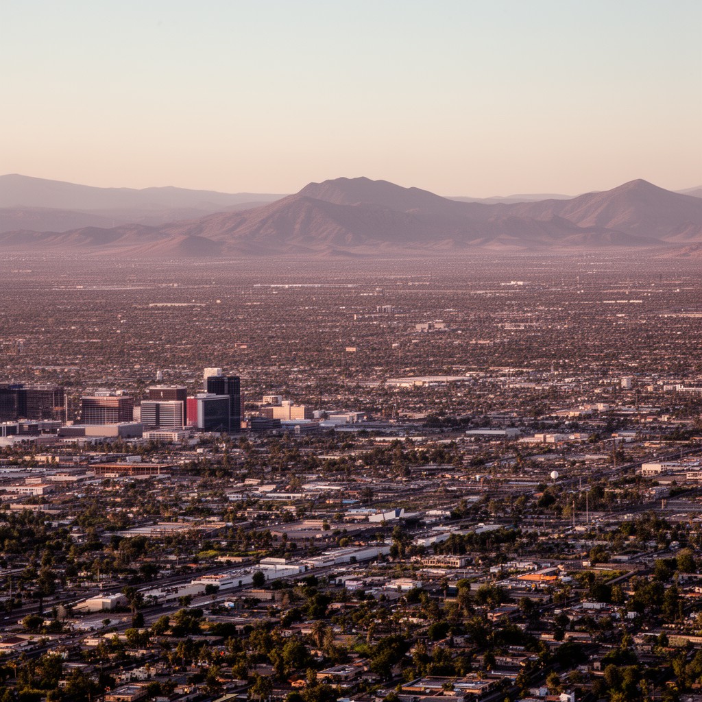 AI-generated illustration of Phoenix metropolitan area