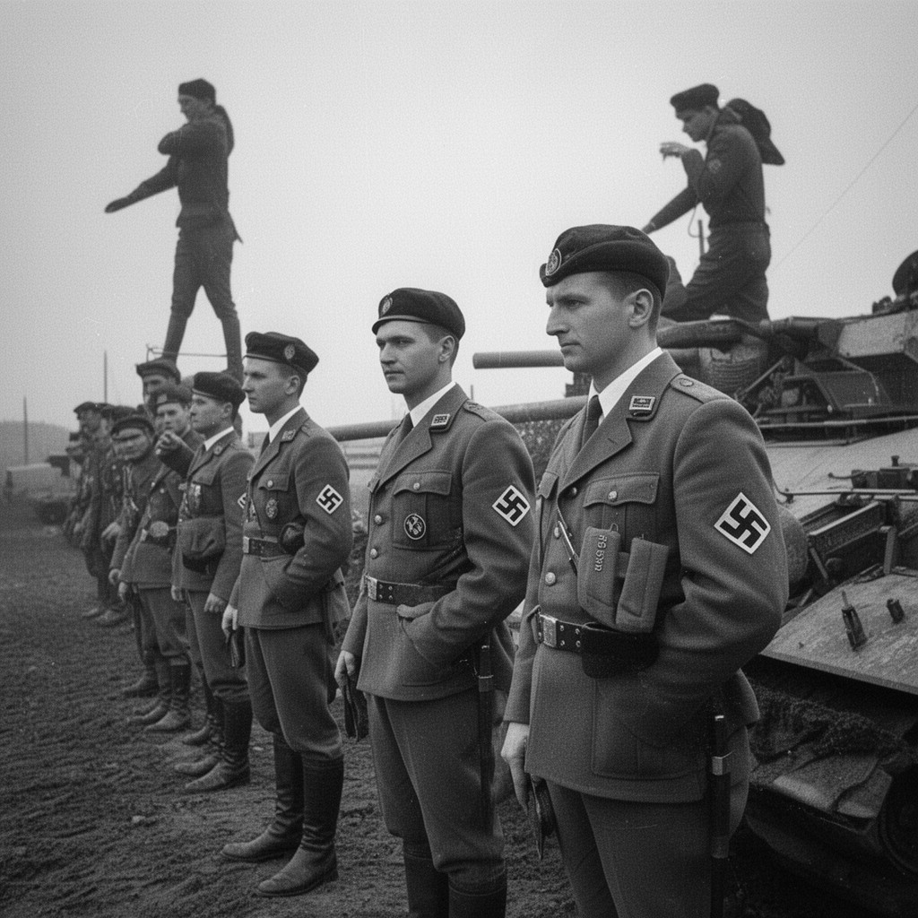 AI-generated illustration of Waffen-SS