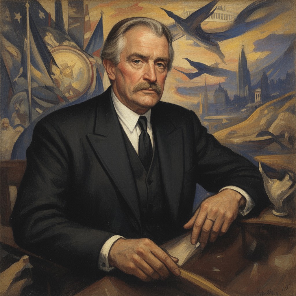 AI-generated illustration of Thomas Hart Benton
