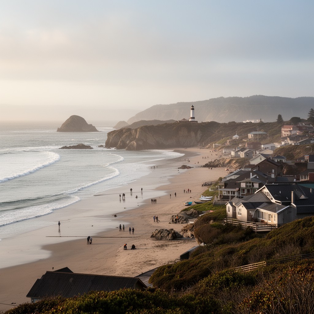 AI-generated illustration of Oregon Coast