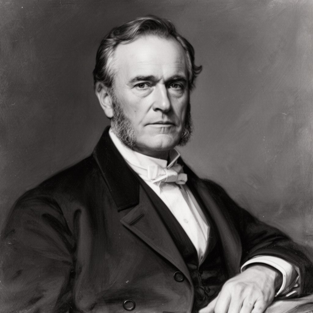 AI-generated illustration of Benjamin Harrison