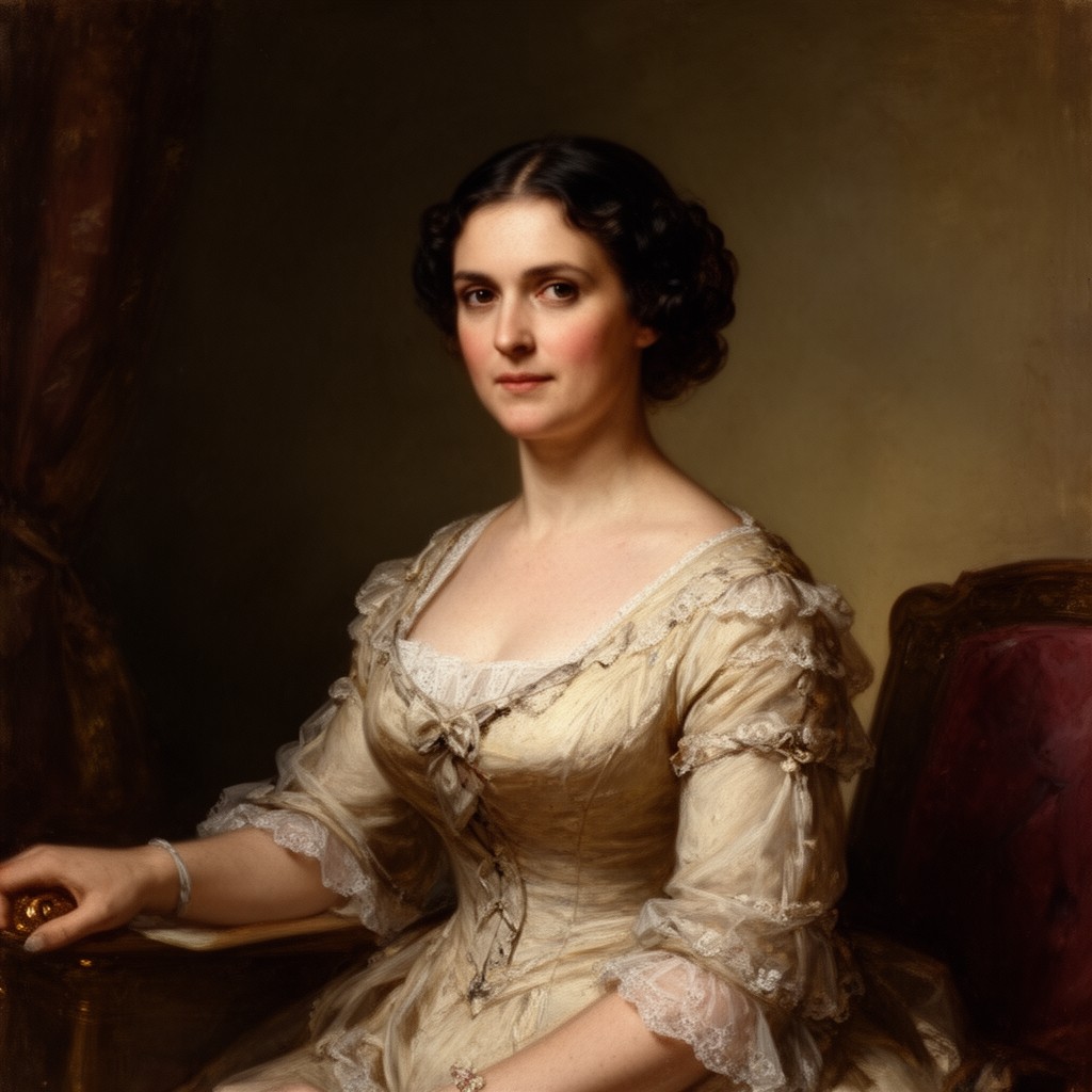 AI-generated illustration of Mary Todd Lincoln