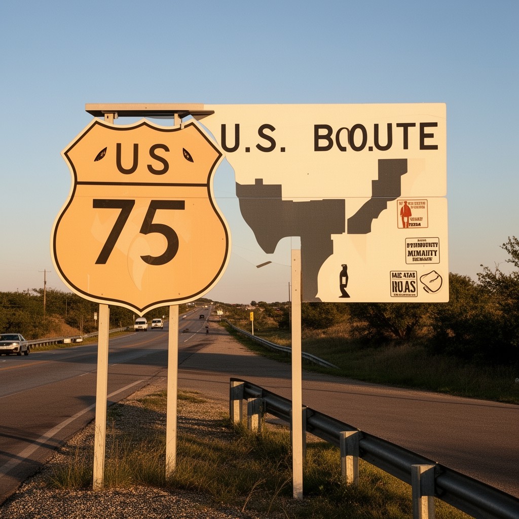 AI-generated illustration of U.S. Route 75