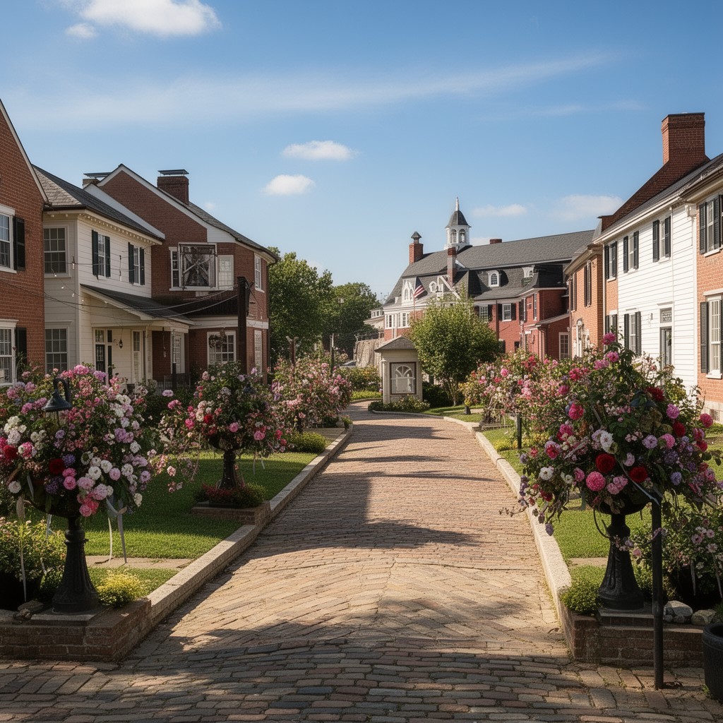 AI-generated illustration of Lexington, Massachusetts