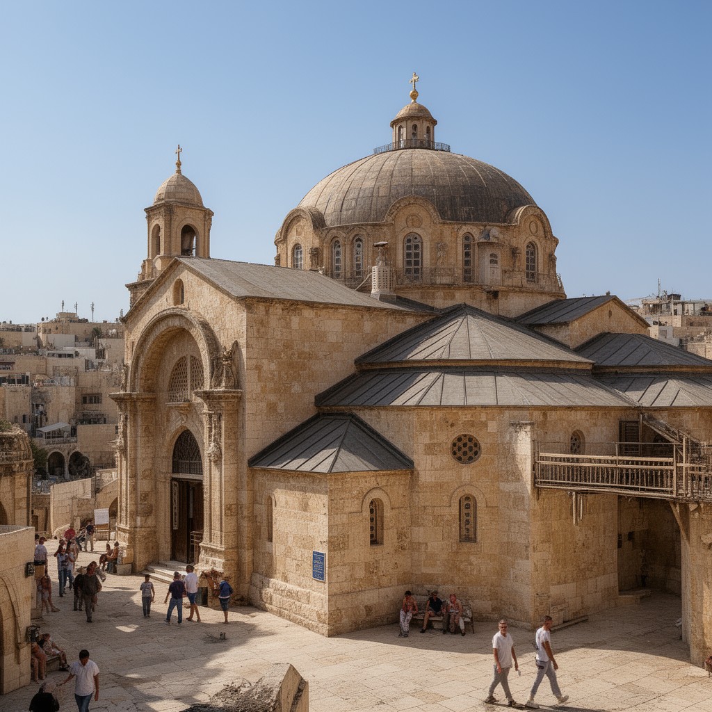 AI-generated illustration of Orthodox Church of Jerusalem