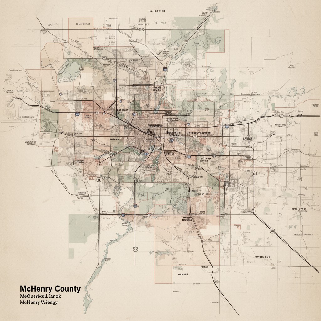 AI-generated illustration of McHenry County, Illinois
