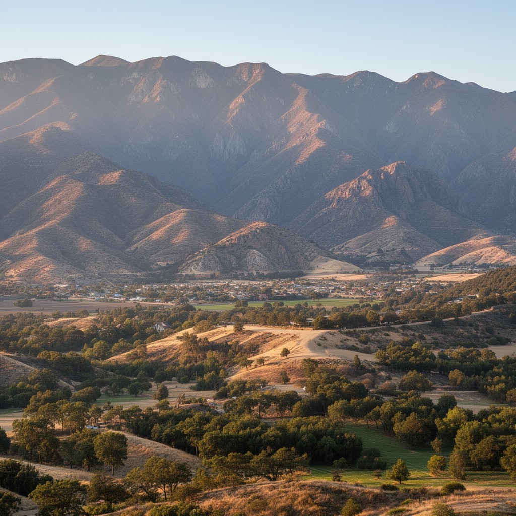 AI-generated illustration of Gabilan Range