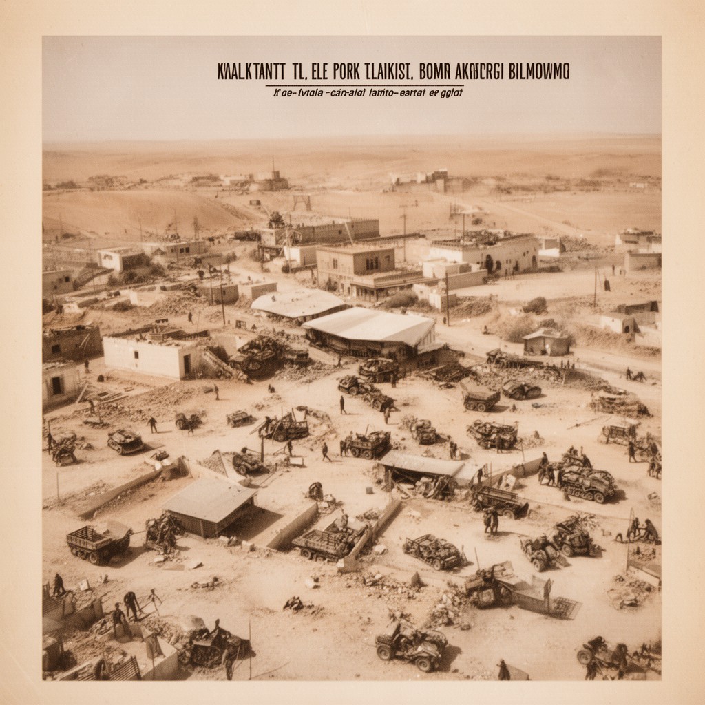 AI-generated illustration of El Alamein