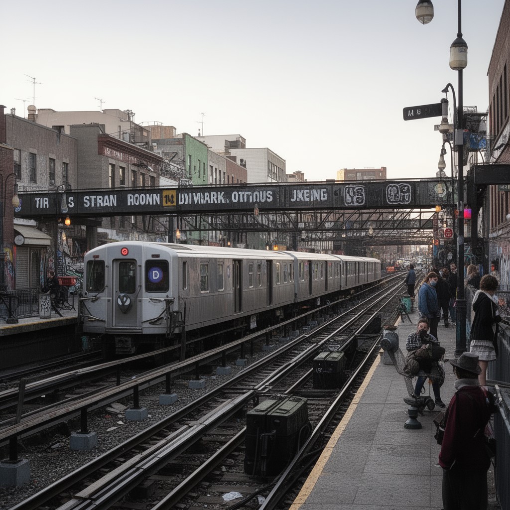 AI-generated illustration of L train