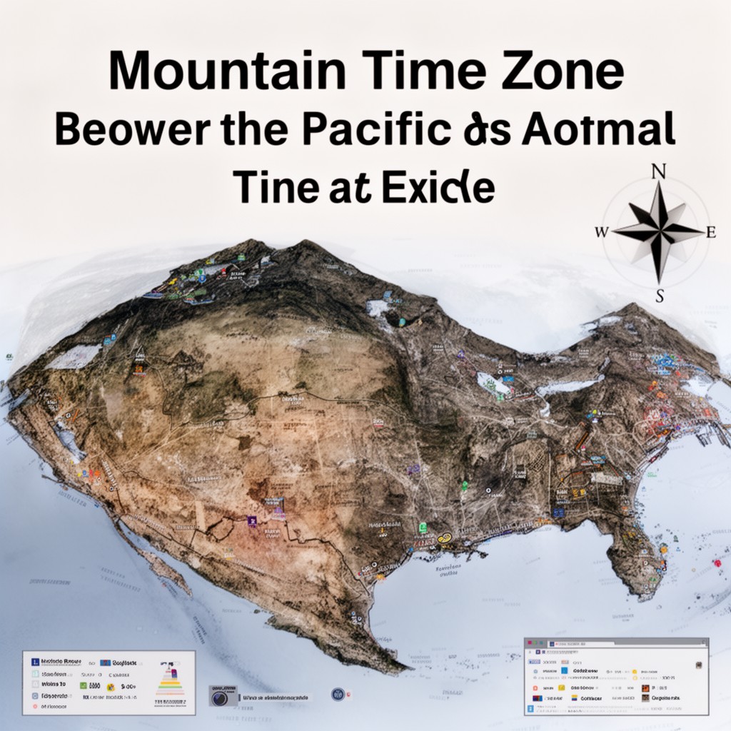 AI-generated illustration of Mountain Time Zone